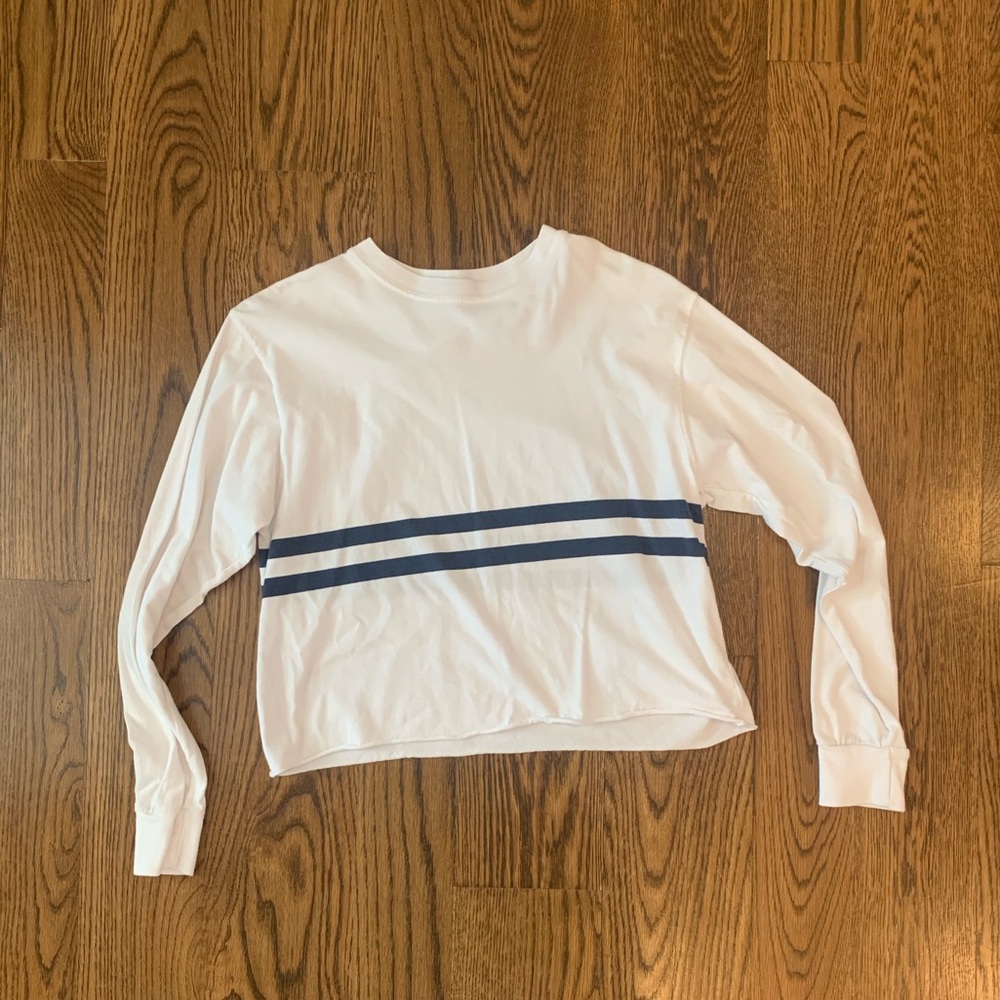 Brandy Melville White Long Sleeve Shirt